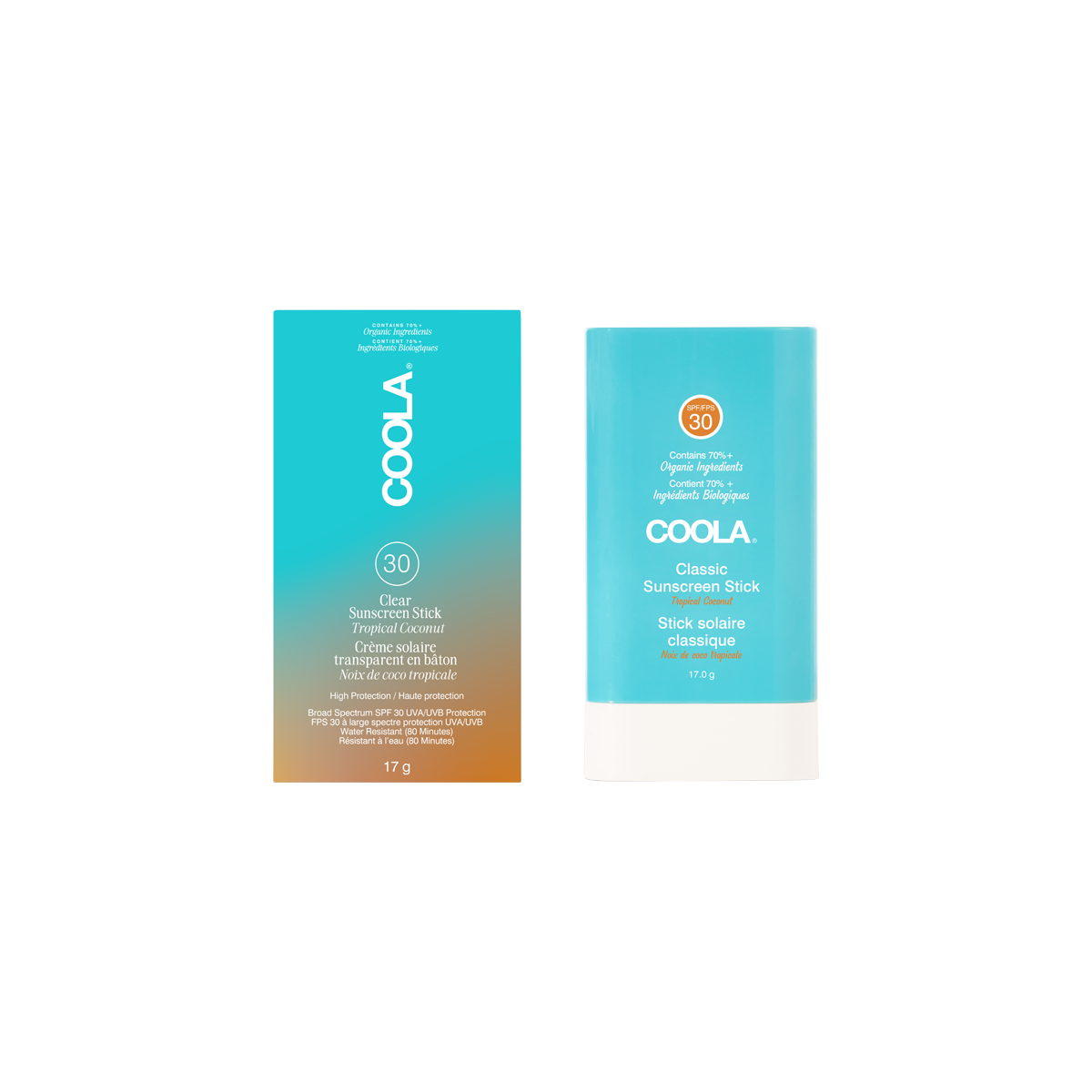 COOLA Suncare Classic Sunscreen Stick SPF 30 Tropical